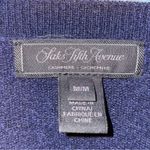Saks Fifth Avenue Cashmere Bejeweled Crew Neck Sweater Size Medium Photo 1