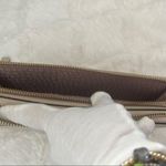 Kate Spade Grove Street Anita Double Zipper Entry Wristlet Wallet BEIGE LEATHER Photo 2