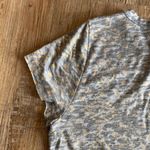 Dantelle Gray Metallic Gold Tribal Accent Tee Shirt Sz L Photo 6