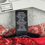 INC International Concepts Red Paisley Mesh Ruched Women Medium Y2K Vintage Photo 7