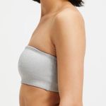 Good American NWT Size 3 L Silver Bandeau Bikini Top Sparkle Swim Maximalism Photo 7