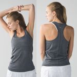 Lululemon  Swiftly Tech Racerback Tank Top Slim Fit Running Heather Black Gray 6 Photo 1