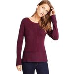 Ann Taylor Ribbed Peplum Sweater Photo 0