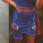 Denim 2 Piece Set Blue Size M Photo 0