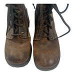 Skechers 7.5 Women's Brown Leather healed vintage y2k Ankle Boots chunky Photo 6
