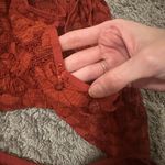 Aerie  Red Floral Lace Pajama Set Photo 4