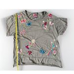 Johnny Was  Women Embroidered Bird Floral Botanical Boho Relaxed T Shirt Top M Photo 11