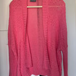 Wooden Ships Wooden Ship Open Knit Pink Open-Front Sweater Photo 0