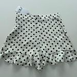 ZARA Black and White Ruffled Polka Dot Skort NWT Photo 5