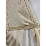 Marled Cream Mock Neck Sweater M Cable Knit Cozy Fall Winter Style Size M Photo 6