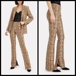 ANINE BING ππ Cigarette Python Trousers ~ Split Cuff Snakeskin Print XS NWT Photo 1