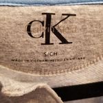 Calvin Klein GRAY TIE DYE WATERCOLOR FRONT LOGO SIDE SPLIT HEM LOUNGE SWEATSHIRT Photo 13