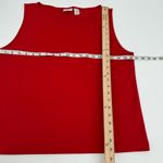 Chico's Market By  Tank Top Shell Chico’s 3 Red Layering Top Sleeveless (XL) READ    Photo 5