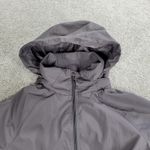 Be Boundless Jacket Womens Gray Zip Up Pockets Hooded Windbreaker Lightweight Size XL Photo 4