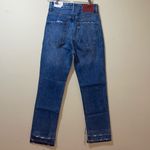 Stradivarius Womens New  Handmade Craft Straight Slim Jeans Photo 5