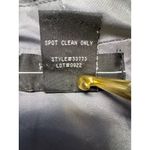 R & M Richards  Womens 24W Silver Black Paisley Brocade Jacket Tie Front 3/4 Sleeve Photo 3