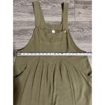 ANRABESS Olive Green Linen Blend Boho Loose Wide Leg Jumpsuit Overalls Women M Size M Photo 7
