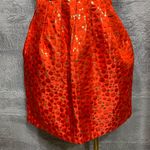 Lauren Moffatt Red Metallic Dot Jacquard Sleeveless Dress Size 10 NWT Photo 0