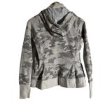 Athleta Triumph Gray White Gypsum Camo Print Zip Up Hoodie Size Small Photo 8