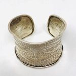 Sterling Silver , heavy tooled cuff, 79.3g Photo 5
