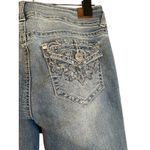 Wallflower Blue Luscious Curvy Cotton Blend Flare Denim Jeans Women Junior Sz 3 Photo 6