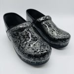 Dansko Professional Clogs Size 40 Floral Metallic Nursing Excellent Condition Photo 0