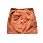 Aeropostale  Burnt Orange Corduroy Front Slit Mini Skirt Size Medium Photo 2