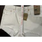 Levi's Levi’s 501® Original Fit High Rise Womens Shorts Sz 31 White Raw Frayed Hem NWT Photo 11
