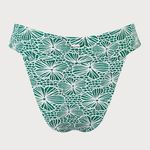BERLOOK Green Jacquard High Cut Wide Waistband Bikini Bottom ONLY 41 Photo 6