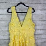 Lulus Exceptional Entrance Yellow Sleeveless Tiered Rosette Midi Dress Size XL Photo 4