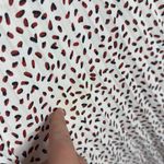 Lucy Paris  Strappy White Midi Dress, Pleated skirt and Geometrical Print sz XS Photo 6