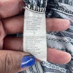 Women's Abstract Wavy Stripe Print Smocked Halter Sleeveless Maxi Dress Sz L Blue Size L Photo 9