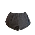 Billabong Gray Distressed Drawstring Elastic Waist Shorts Women's S Photo 3