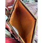 Etra Vintage 1960 Genuine Snakeskin Pattern Leather Expand Envelop Clutch Purse Photo 5