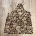 Joie Silk Snake Print Spaghetti Strap Halter Neckline Blouse, women’s Small Photo 6