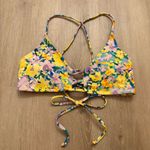Relleciga Yellow Bikini Multicolored Floral High Waisted Bottoms Small Photo 2