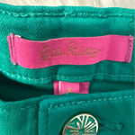 Lilly Pulitzer  Green Skinny Jeans Size 8 Stretch Cotton Photo 4