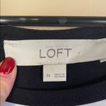 Loft  Women’s Casual Striped Black White Tank Dress Photo 6