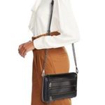 Rebecca Minkoff  black 5 zip leather mini bag crossbody chain 8.5” x 6.5” x 1.75” Photo 0