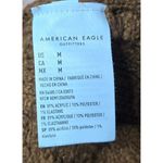 American Eagle cable knit brown v-neck hoodie sweater fall winter Medium. Photo 6