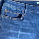 Sam Edelman The Kitten Mid Rise Skinny Ankle Jeans Medium Wash Raw Hem Slits 36 Photo 4