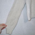 Hollister Cream Long Sleeve Quarter Zip Mock Neck Teddy Pullover Sweater Photo 1