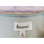 &merci &Merci green cotton boho gauze peasant puff sleeve lace dress medium. Photo 6