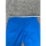 Diane Von Furstenberg  Blue Gian Wool Blend Slim Skinny Trouser Pant Zip Ankles 6 Photo 7