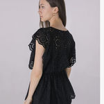 Solitaire NWT  Crochet Babydoll Eyelet Lace Top sz M Photo 1