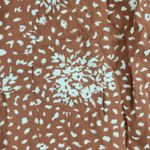 Knox Rose  Dress Womens XL Tan  Linen Blend Square V Neck FloralLoose Flowy Photo 5