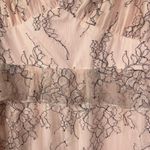 Lovers + Friends ‎ Pink Lace Overlay Dress Women's L Sleeveless Ruffle Mini Party Photo 3