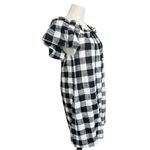Corey Lynn calter gingham plaid xs mini dress Black Photo 3