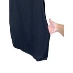 Versona  Linen Blend Black Knee Length Dress Size XL Photo 4