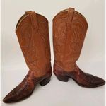 Dan Post  Genuine Vintage Teju Lizard Leather Cowboy Western Boots Womens Size 7M Photo 2